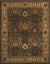 Isolated view of Luna Delicate Brown Hand Tufted Wool Rug, showcasing its design.