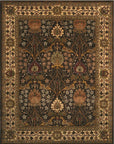 Isolated view of Luna Delicate Brown Hand Tufted Wool Rug, showcasing its design.