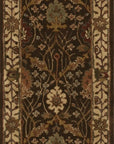 Luna Delicate Brown Hand Tufted Wool Rug, soft brown tones and subtle textures complement a modern living room with light wood flooring and minimalist decor.