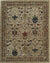 Isolated view of Graceful Exquisite Ivory Hand Tufted Wool Rug, showcasing its intricate floral design.
