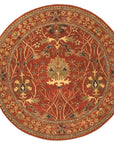 Lydia Vibrant Red Hand Tufted Wool Rug, offering a lively splash of color with its dense wool pile, displayed in a bright, inviting living space.