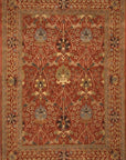 Isolated view of Lydia Vibrant Red Hand Tufted Wool Rug, showcasing its design.
