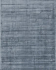 Isolated view of Captivating Lush Blue Handmade Rug, showcasing its design.
