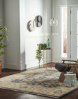 Trara Oushak Blue Hand Knotted Wool Rug