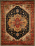 Isolated view of Ella Oriental Navy Hand Knotted Wool Rug, showcasing its intricate oriental design.
