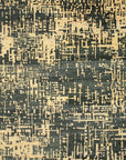 Isolated view of Elena Stylish Blue Hand Knotted Sari-Silk Rug, showcasing its design.