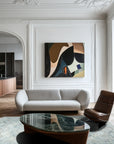Tessa Bespoke Green Handmade Wool Rug, a vibrant green wool rug with a subtle, textured design, displayed in a bright, modern living room setting, complementing a sleek, minimalist aesthetic.