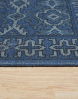 Sapphire Elegance Traditional Handmade Wool Rug