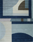 Isolated view of Bespoke Iris Multicolor Hand Tufted Wool Rug, showcasing its vibrant floral design and plush texture.