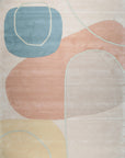 Isolated view of Yara Laine Multicolor Hand Tufted Wool Rug, showcasing its design.