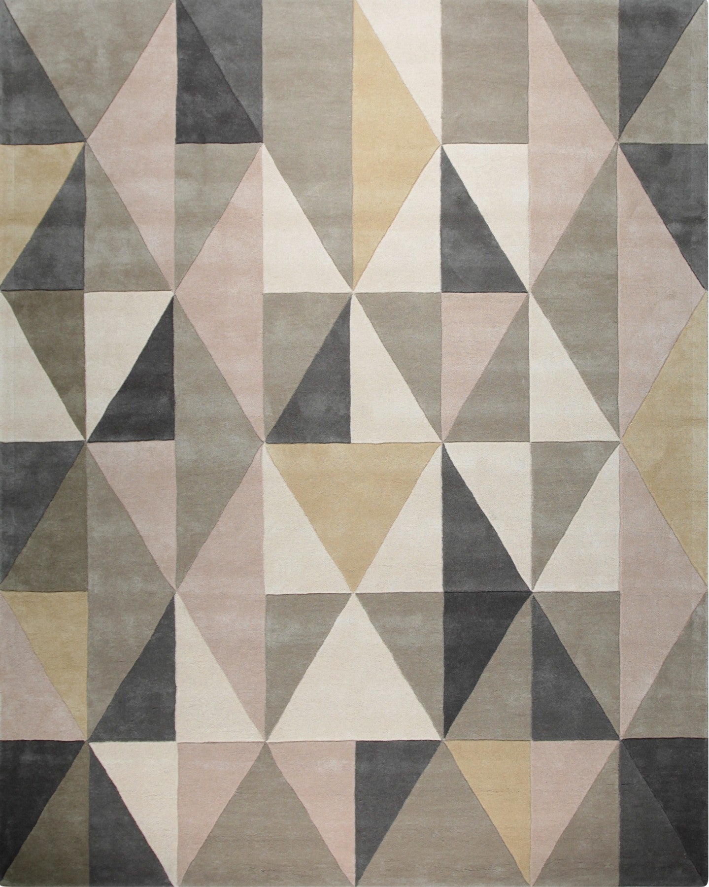 Isolated view of Trendy Classic Multicolor Hand Tufted Wool Rug, showcasing its design.