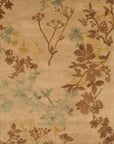 Isolated view of Refined Luna Beige Hand Tufted Wool & Viscose Rug, showcasing its design.