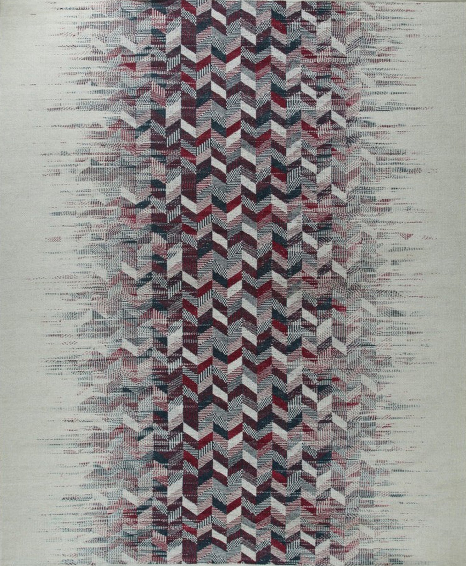 Isolated view of Brenda Refined Multicolor Flatweave Wool Rug, showcasing its design.