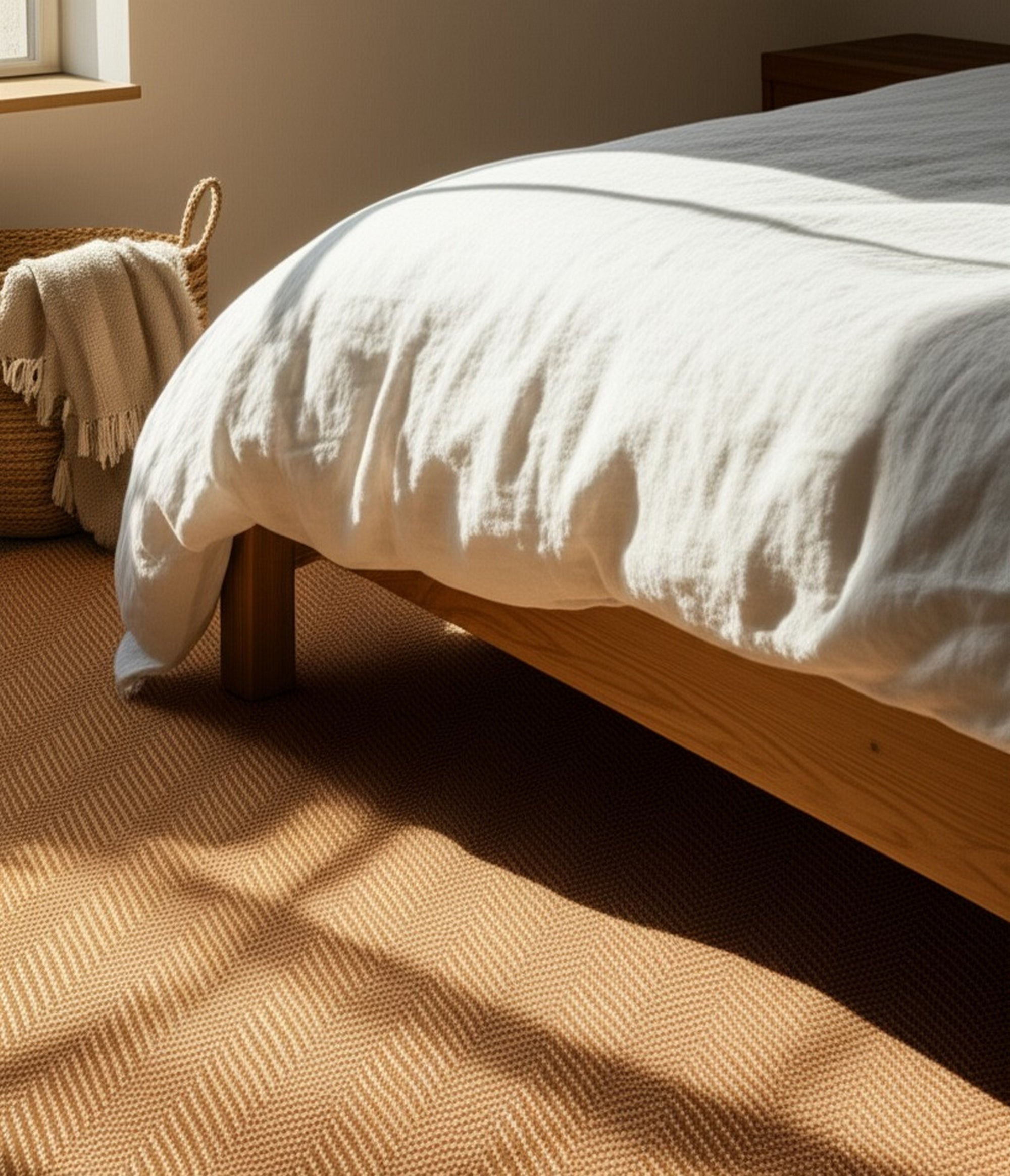 Beautiful Trellis Orange Hand Tufted Wool Rug