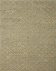 Isolated view of Chic Marrakesh Camel Hand Knotted Wool & Viscose Rug, showcasing its intricate geometric design in warm camel tones.