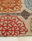 Artistic Sumptuous Beige Hand Tufted Wool Rug, soft beige wool underfoot with a subtle, textured pattern, adding warmth to a comfortably furnished living room.
