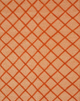 Here's the alt text based on your specifications:
Isolated view of Refined Luxurious Orange Handmade Wool Rug, showcasing its design.