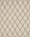 Isolated view of Trendy Diamond Gray Hand Knotted Wool Rug, showcasing its design.