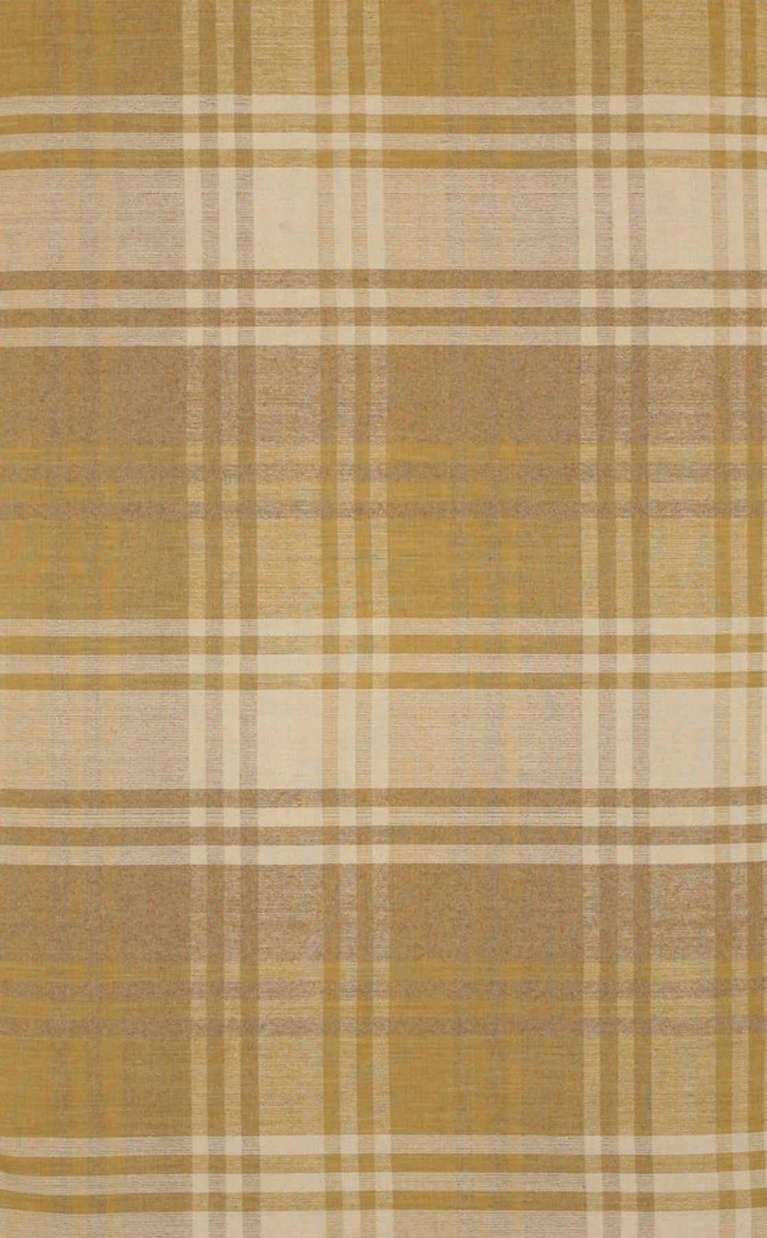 Isolated view of Chic Serene Yellow Flatweave Wool Rug, showcasing its design.