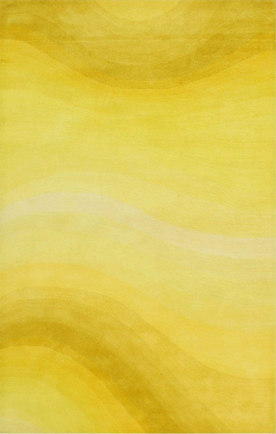 Isolated view of Inviting Ruby Yellow Hand Tufted Wool Rug, showcasing its design.