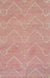 Isolated view of Maya Lush Pink Hand Tufted Wool Rug, showcasing its design.