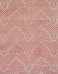 Isolated view of Maya Lush Pink Hand Tufted Wool Rug, showcasing its design.