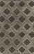 Isolated view of Xena Ava Charcoal Hand Tufted Wool Rug, showcasing its intricate geometric pattern and textured pile.