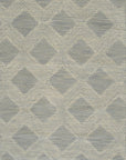 Isolated view of Chloe Quinn Light Blue Hand Tufted Wool Rug, showcasing its design.