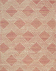 Isolated view of Unique Sloane Pink Hand Tufted Wool Rug, showcasing its design.
