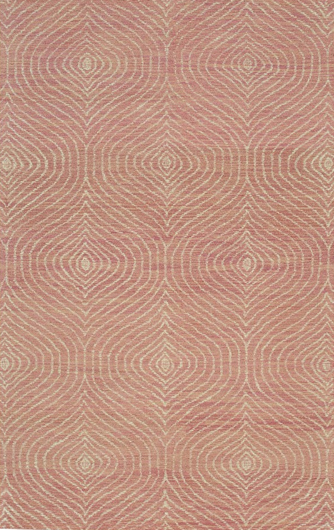 Isolated view of Talia Artistic Pink Hand Tufted Wool Rug, showcasing its design.