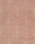 Isolated view of Talia Artistic Pink Hand Tufted Wool Rug, showcasing its design.