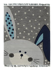 Isolated view of Harlow Bespoke Gray Hand Tufted Wool Rug, showcasing its design.