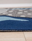 Harlow Bespoke Gray Hand Tufted Wool Rug, showcasing its subtle texture and tonal gray hues under warm, inviting light.
