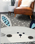 Harlow Bespoke Gray Hand Tufted Wool Rug, a textured expanse of soft gray wool, grounding a bright, airy living room with a modern design.