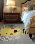 Lush Graceful Gray Hand Tufted Wool Rug, a soft gray wool rug with subtle textural variations, displayed on a light wooden floor.
