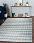 Handcrafted Vibrant Gray Flatweave Wool Rug, a versatile floor covering bringing subtle texture and muted gray tones to a modern living space.