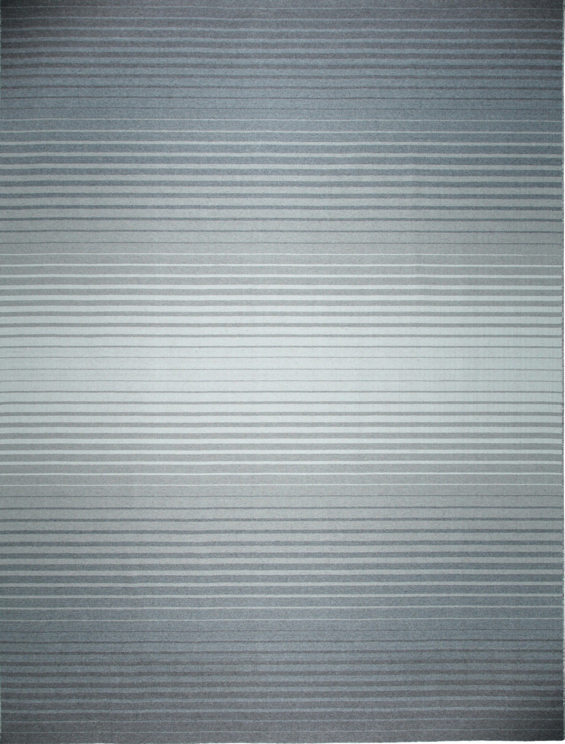 Isolated view of Timeless Comfortable Gray Flatweave Wool Rug, showcasing its subtly textured, low-pile design.