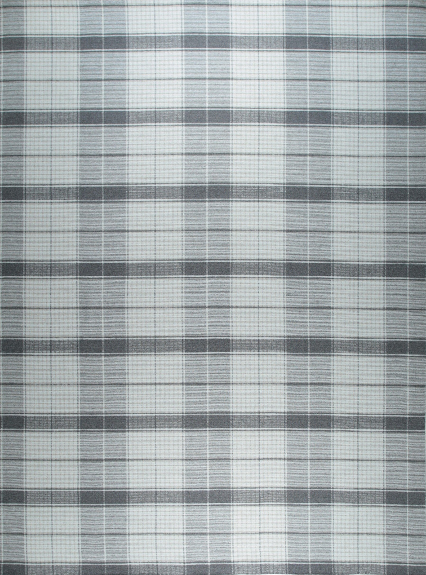 Isolated view of Lila Bianca Gray Flatweave Wool Rug, showcasing its design.