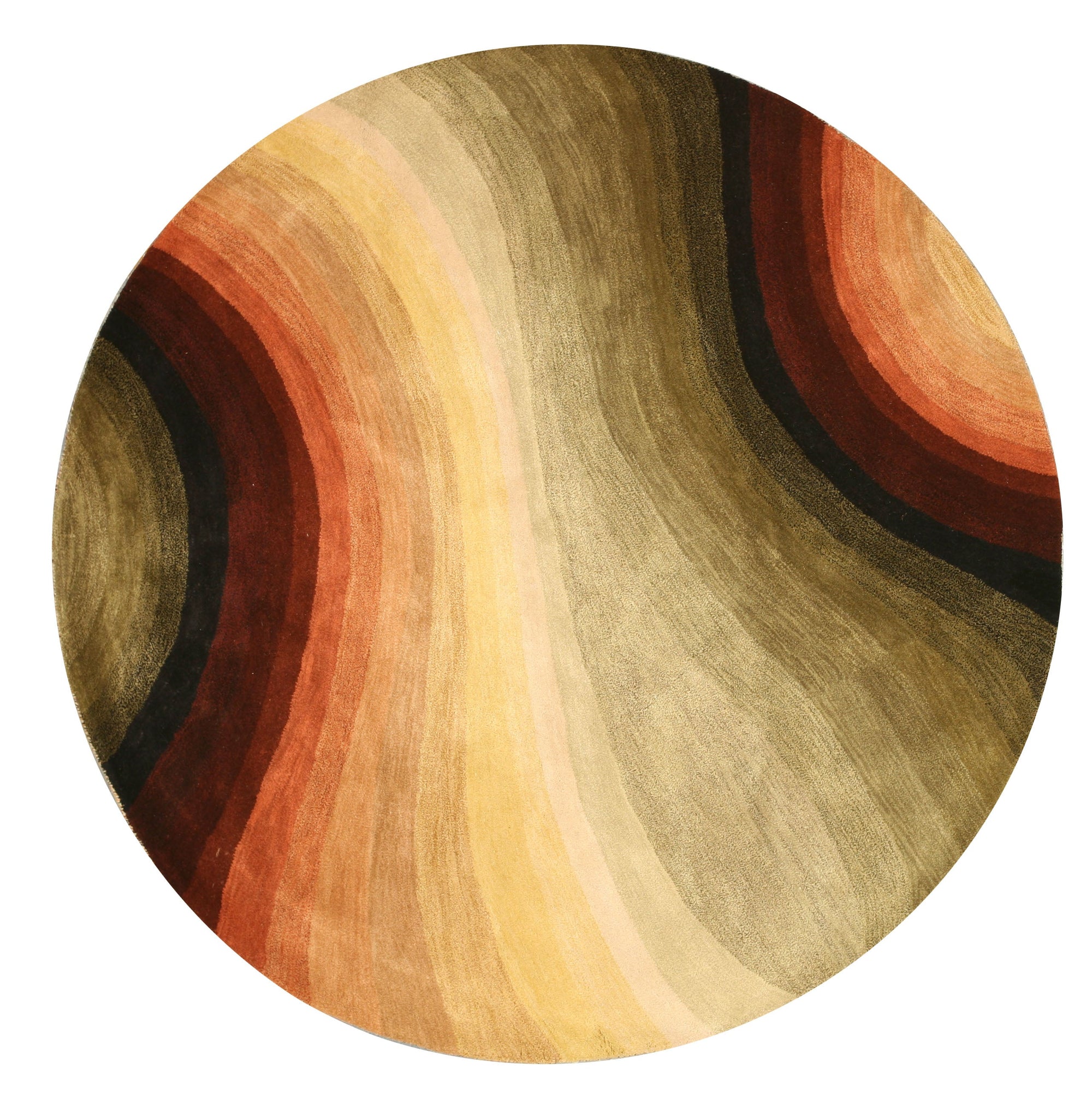 Stylish Sloane Multicolor Hand Tufted Wool Rug, bursts with vibrant hues. Warm reds, cool blues, and earthy browns intertwine across its textured wool surface. Hand-tufted construction creates a dense, inviting pile on hardwood floors.