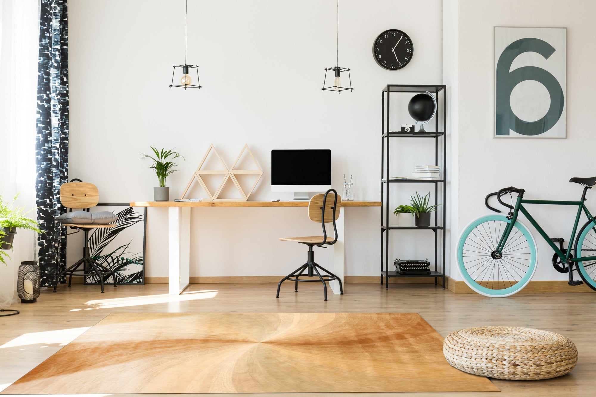 Sleek Sloane Beige Hand Tufted Wool Rug, warm neutral tones and plush texture defining a modern living space, anchored by a hand-tufted wool masterpiece.