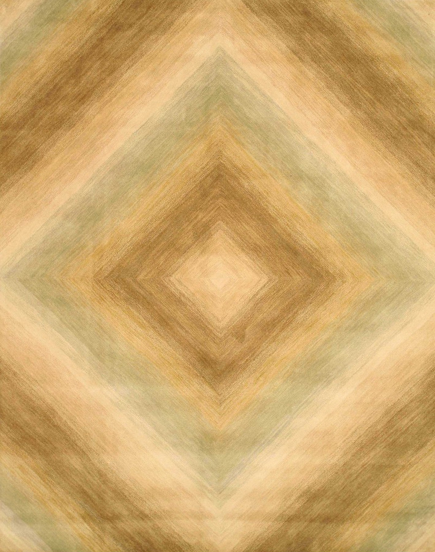Isolated view showcasing the intricate, hand-tufted design of Enchanting Selene Ivory Wool Rug.