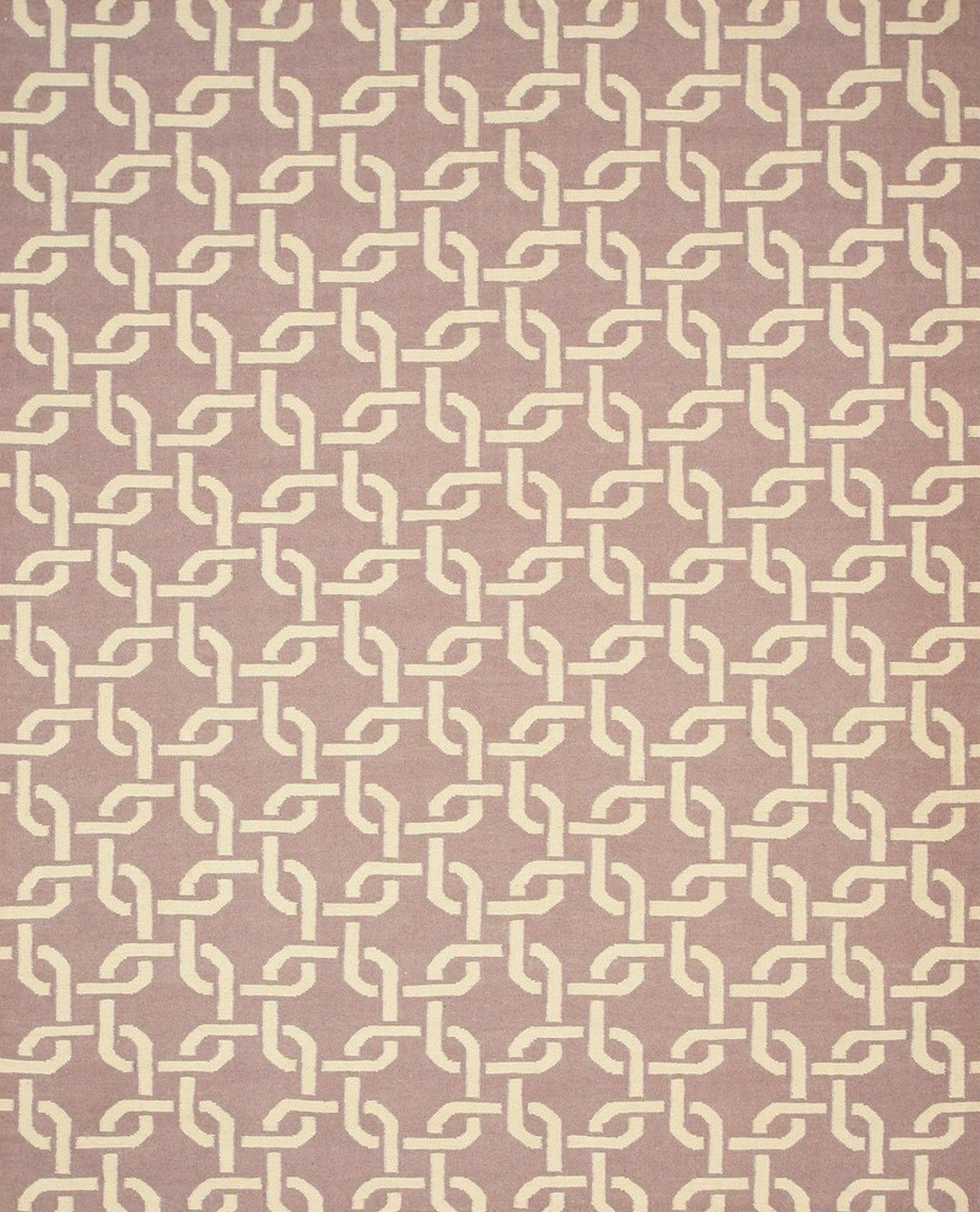 Isolated view of Sloane Cozy Pink Flatweave Wool Rug, showcasing its design.