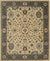 Isolated view of Opulent Oushak Ivory Hand Knotted Wool Rug, showcasing its intricate floral and geometric design.