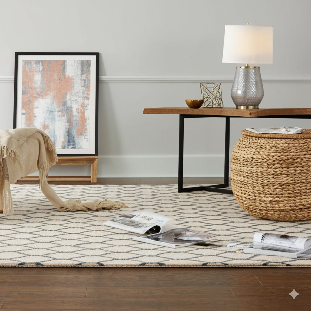 Ophelia Timeless Beige Hand Tufted Wool Rug