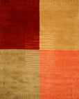 Isolated view of Celia Sophisticated Multicolor Hand Tufted Wool Rug, showcasing its vibrant, abstract design.