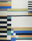 Isolated view of Celia Nadia Multicolor Flatweave Wool Rug, showcasing its design.
