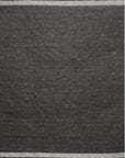 Isolated view of Violet Artistic Brown Flatweave Wool Rug, showcasing its artistic, earthy brown design.
