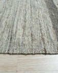 Lila Violet Light Gray Flatweave Wool Rug, a blend of soft violet and light gray hues in a flatweave construction, offering a subtle, contemporary style.