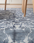 Emery Abstract Pattern Rug in a kitchen