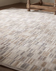Freya Timeless Ivory Hand Knotted Wool Rug in a reading nook